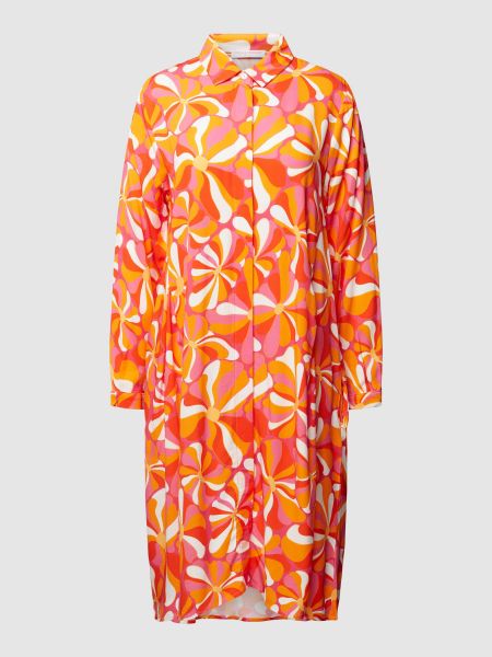 Sukienka midi z nadrukiem Frieda & Freddies pomarańczowa