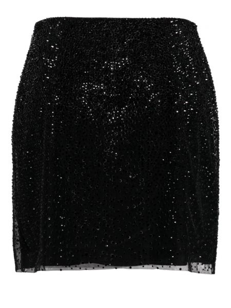 Křišťálové trapézová sukně Ermanno Scervino černé