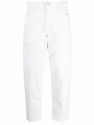 Nødlidende jeans 7/8 Pinko hvit