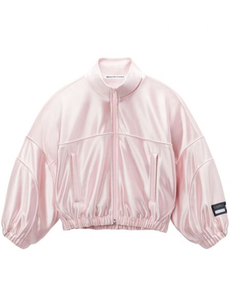 Blouson bomber avec applique Alexander Wang rose