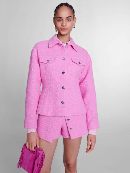 Пиджак Maje розовый