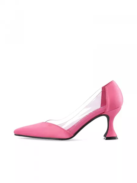 Gennemsigtige pumps Bianco pink