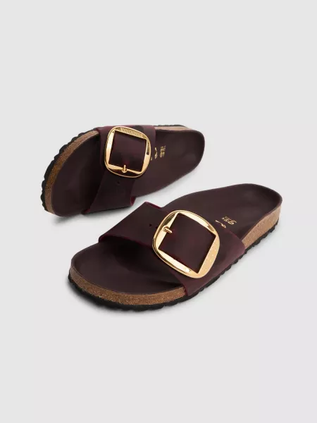 Tokalı sandalet Birkenstock bordo