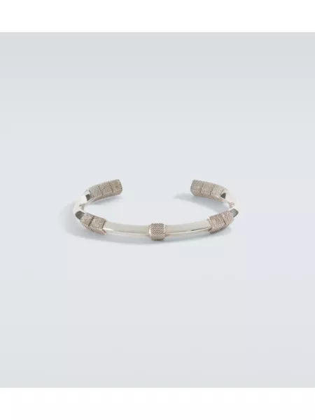 Manschett armband Bottega Veneta silver