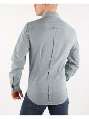 Rifľová košeľa Trussardi Jeans sivá
