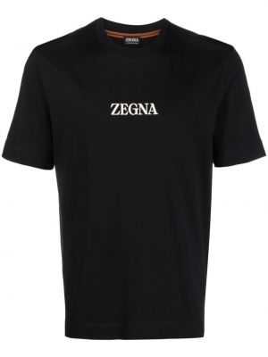 T-shirt con stampa Zegna nero