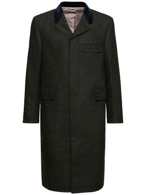Cappotto di lana Thom Browne verde