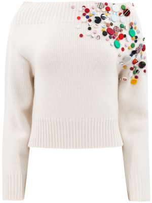 Пуловер с копчета Hellessy бяло