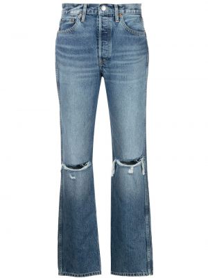 Straight jeans ausgestellt Re/done blau