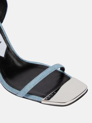 Sandále s perím Area modrá