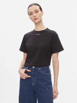 Priliehavá košeľa Calvin Klein čierna