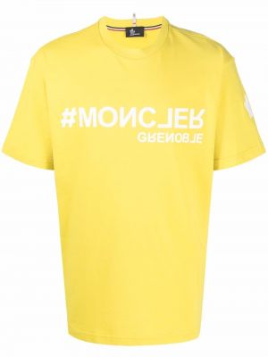T-shirt bawełniana z printem Moncler Grenoble