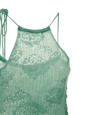Mohérové mini šaty Marco Rambaldi zelené