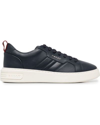 Læder sneakers Bally blå