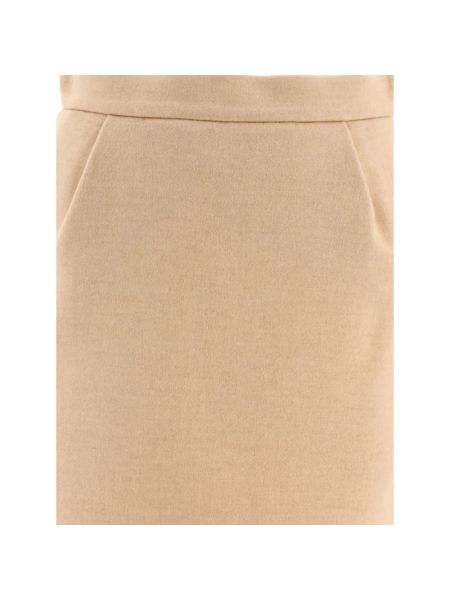 Mini falda de lana Max Mara beige
