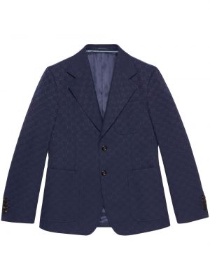 Jacquard lang blazer Gucci blå