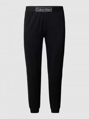 Spodnie sportowe z nadrukiem Calvin Klein Underwear czarne