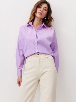 Рубашка Perles фиолетовая
