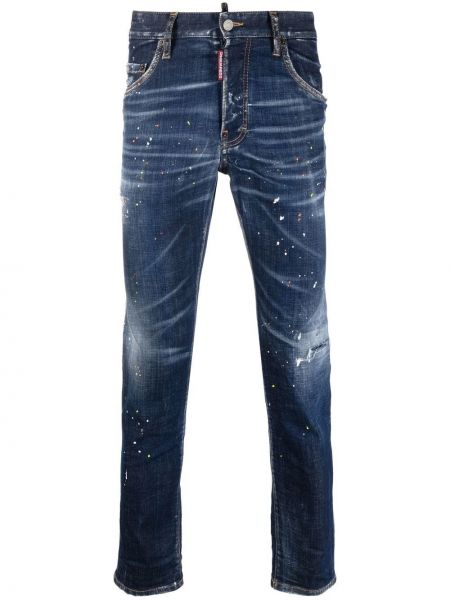 Skinny fit-jeans Dsquared2 blå