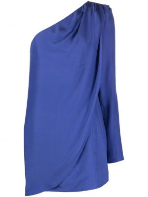 Hodvábne koktejlkové šaty Gauge81 fialová