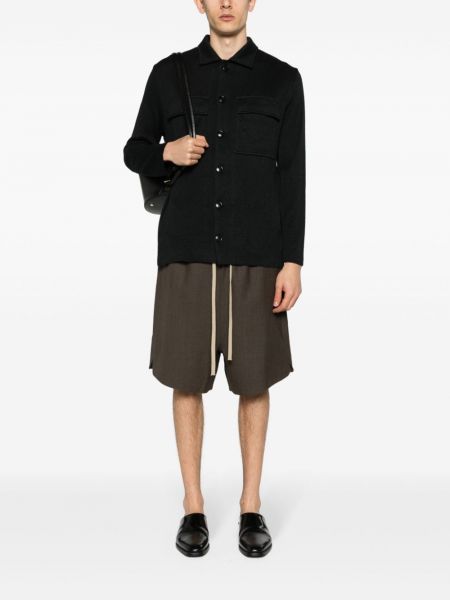 Chemise en tricot avec manches longues Lardini noir