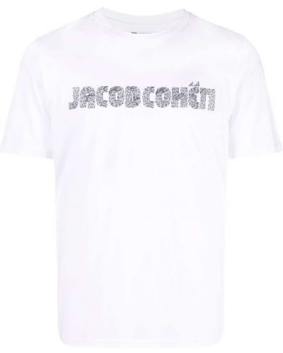 Camiseta con estampado Jacob Cohen blanco