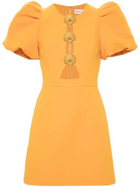 Права рокля от креп Rebecca Vallance оранжево