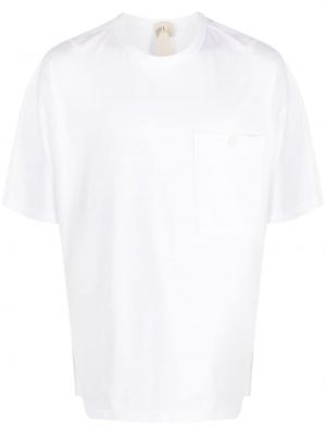 Памучна тениска с джобове Ten C бяло