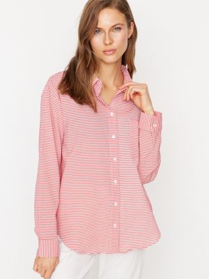Marškiniai Trendyol rožinė