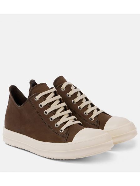 Deri sneaker Rick Owens kahverengi