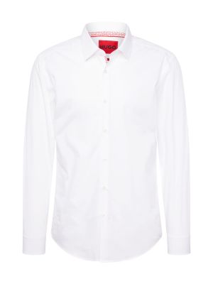 Риза slim Hugo Red бяло