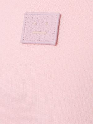Sudadera de algodón Acne Studios rosa