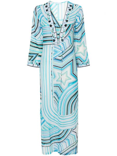 Ίσιο φόρεμα με σχέδιο με μοτίβο αστέρια Pucci Pre-owned