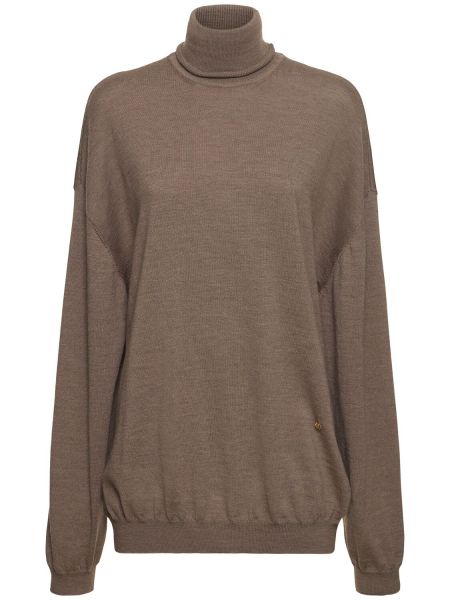 Ull turtleneck Moschino beige