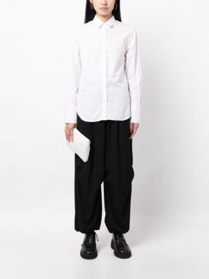 Kalhoty relaxed fit Yohji Yamamoto černé