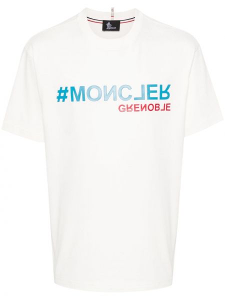 T-shirt en coton avec applique Moncler Grenoble