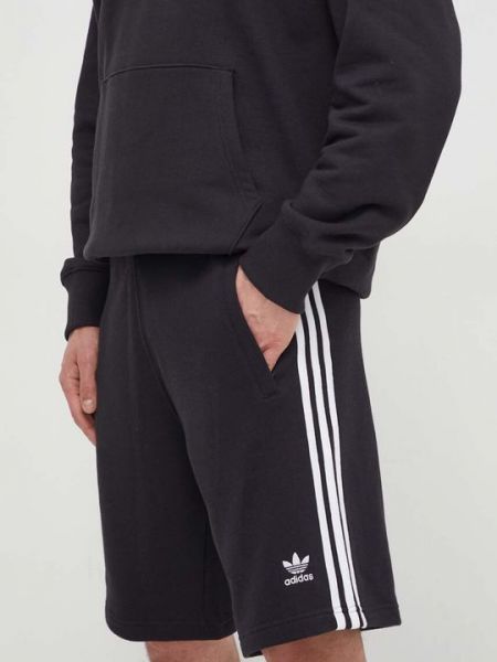 Хлопковые шорты Adidas Originals черные