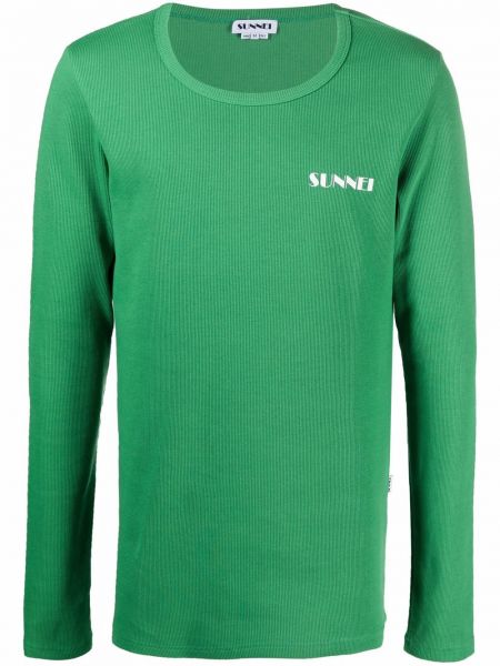Camiseta con estampado Sunnei verde