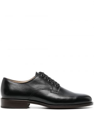 Pantofi derby cu șireturi din dantelă Lemaire negru