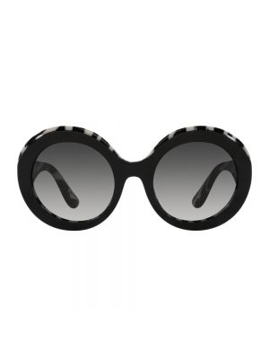 Okulary przeciwsłoneczne w zebrę Dolce And Gabbana czarne
