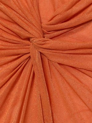 Jersey midi obleka Baobab oranžna