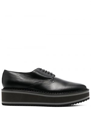 Usnjene nizki čevlji Clergerie črna