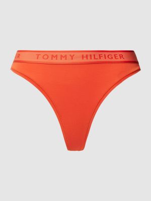 Stringi Tommy Hilfiger pomarańczowe