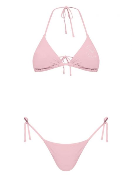 Bikini mit print Emporio Armani pink