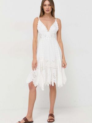 Pamučna mini haljina Weekend Max Mara bijela