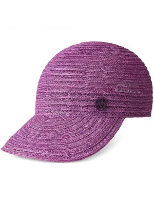 Șapcă cu dungi de tigru Maison Michel violet