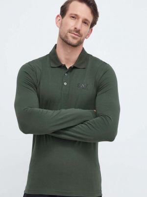 Тениска с дълъг ръкав с дълъг ръкав Ea7 Emporio Armani зелено