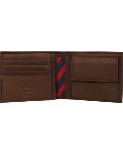 Piniginė su kišenėmis su kišenėmis Tommy Hilfiger ruda
