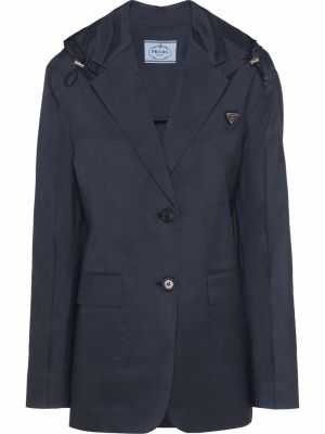 Hette lang blazer Prada blå