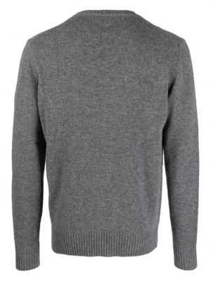 Pletený svetr s kulatým výstřihem Nuur šedý